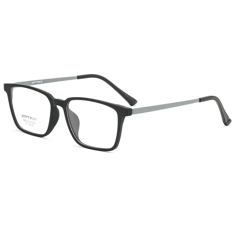 Kocolior Men's Full Rim Large Square Tr 90 Titanium Eyeglasses 9822