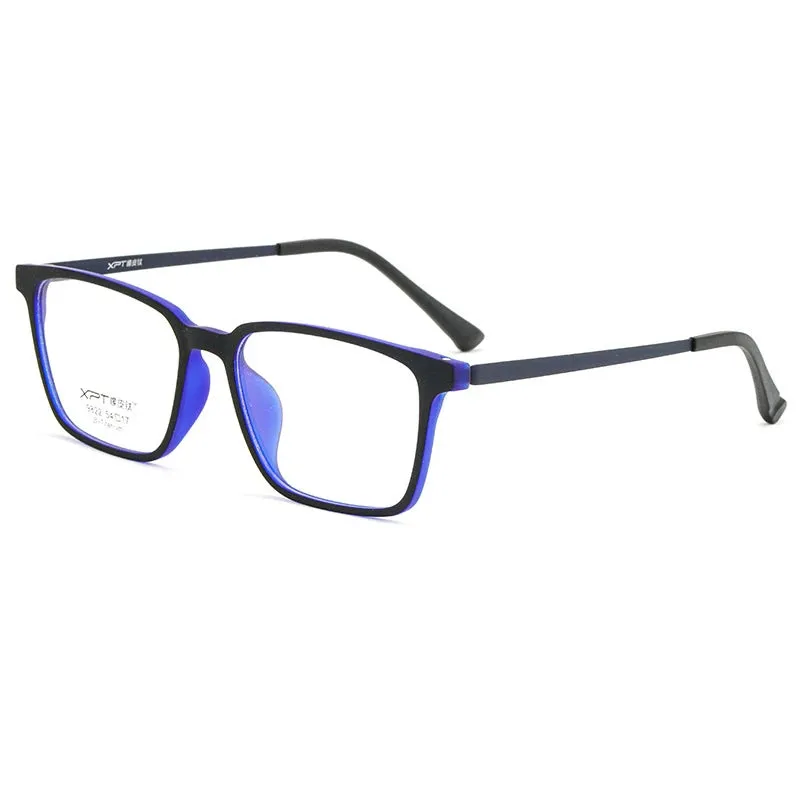 Kocolior Men's Full Rim Large Square Tr 90 Titanium Eyeglasses 9822