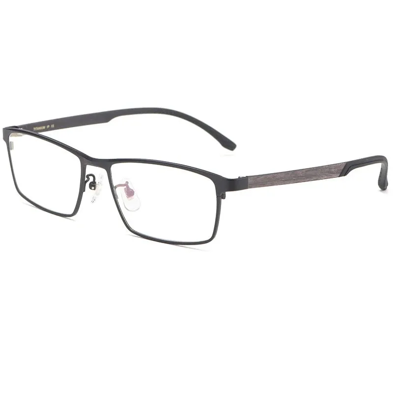 Kocolior Men's Full Rim Square Titanium Eyeglasses T0111