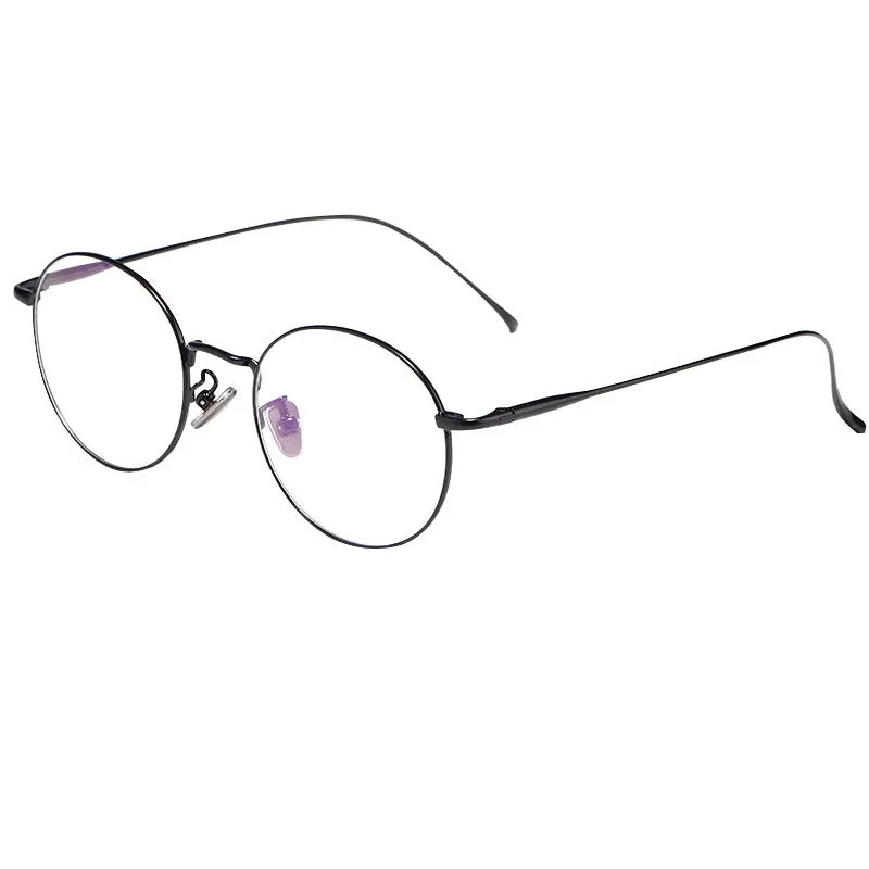 Kocolior Unisex Full Rim Round Titanium Eyeglasses 3216