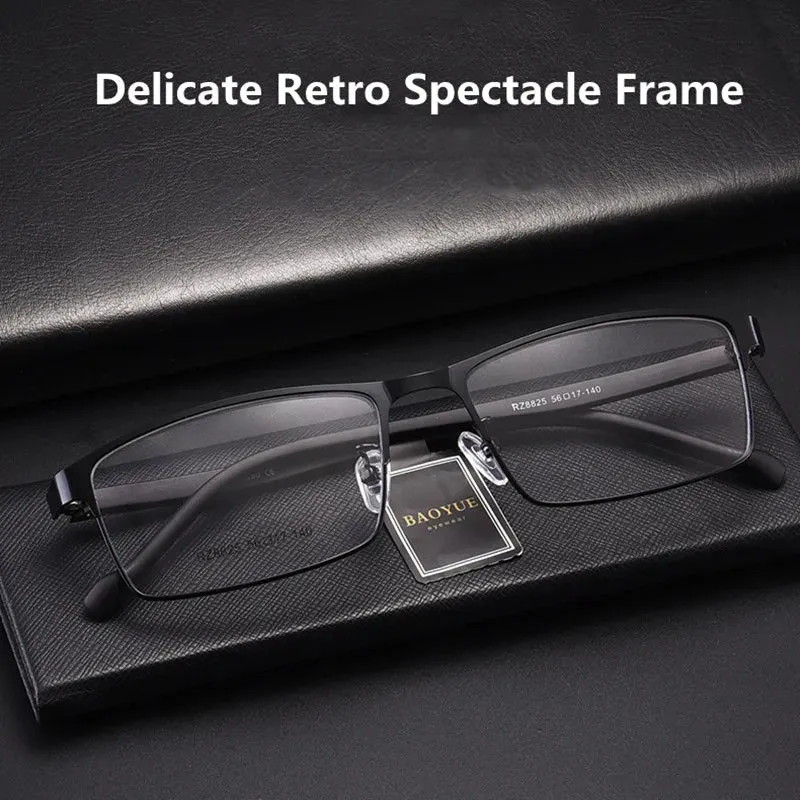 Kocolior Unisex Full Rim Square Alloy Hyperopic Reading Glasses 8825