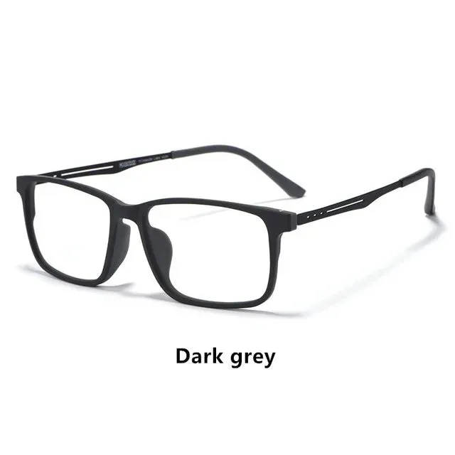 Kocolior Unisex Full Rim Square Titanium Eyeglasses 5638