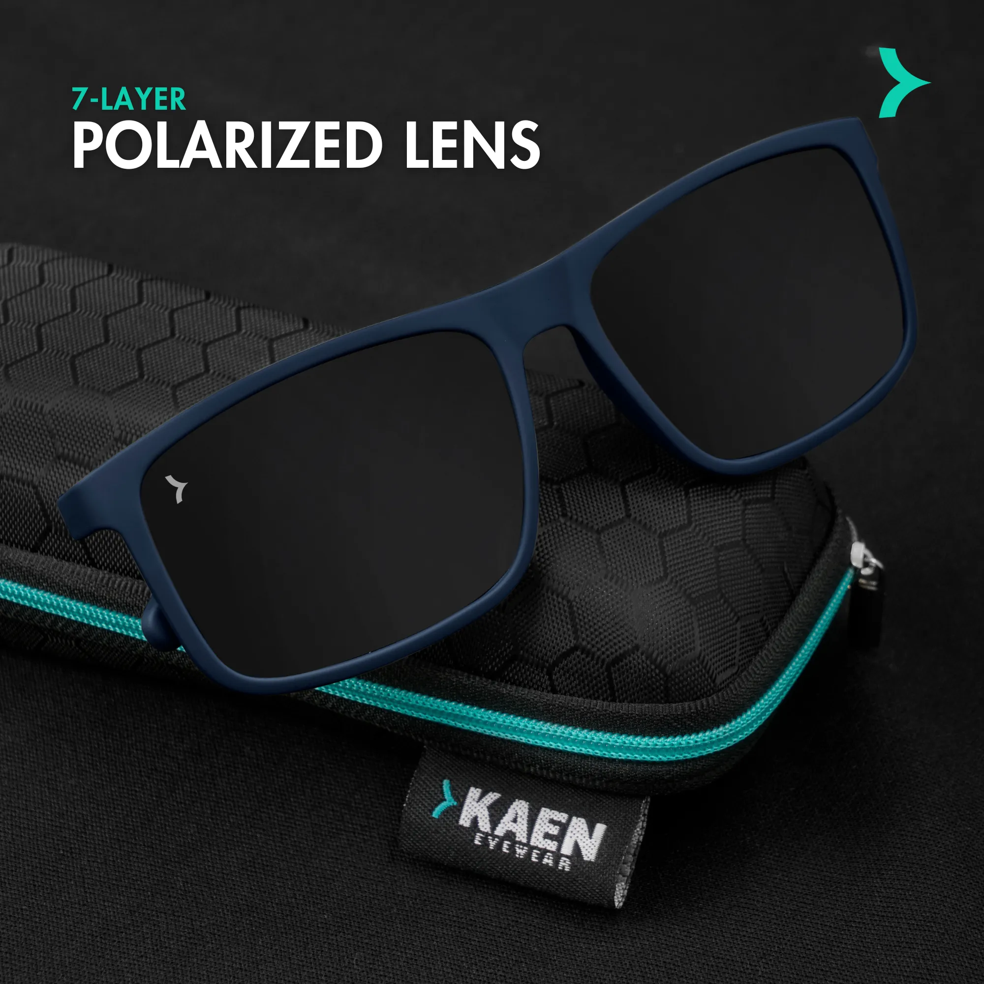 Kole Navy Power Sunglasses