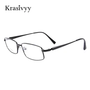 Krasivyy Unisex Full Rim Square Titanium Eyeglasses Kr4755