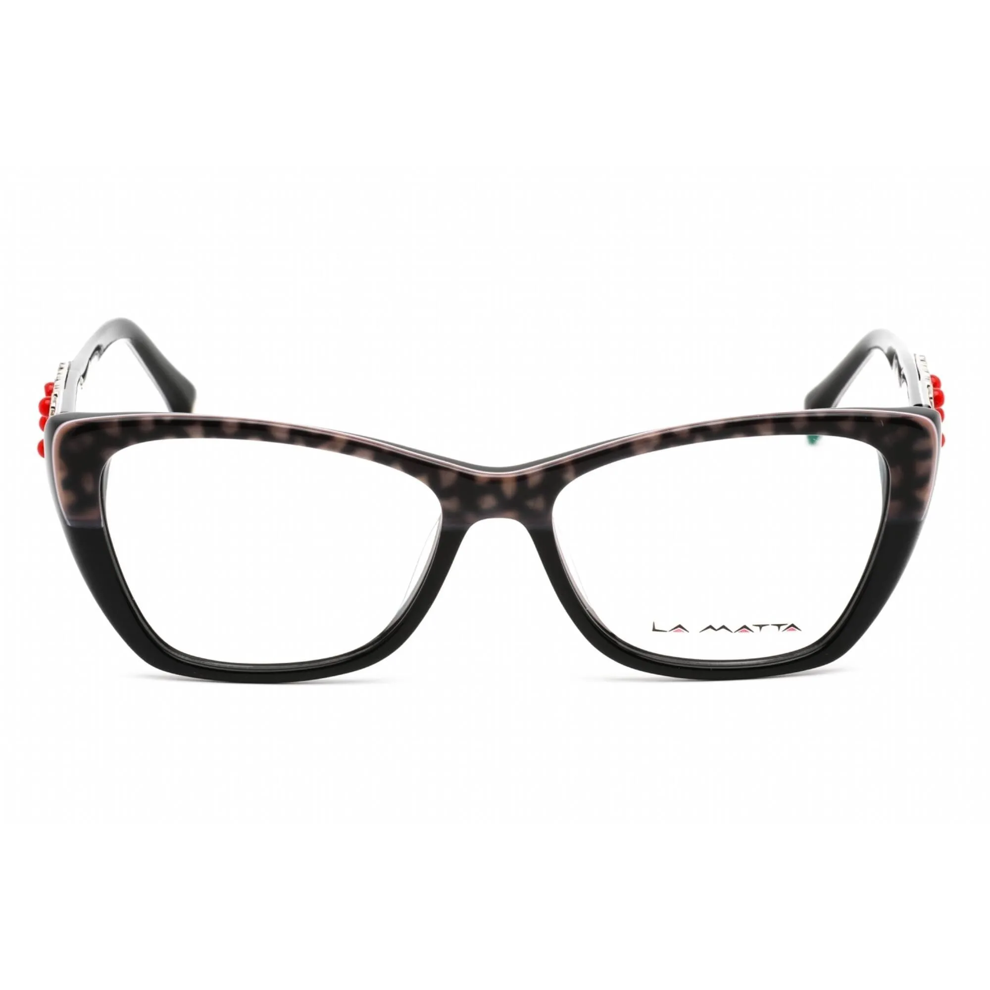 La Matta Men's Eyeglasses - Black/Other Plastic Cat Eye Shape Frame | LMV3147 01-09