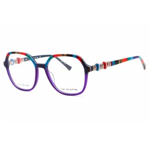 La Matta Women's Eyeglasses - Full Rim Square Violet/Multicolor Frame | LMV3309 C1