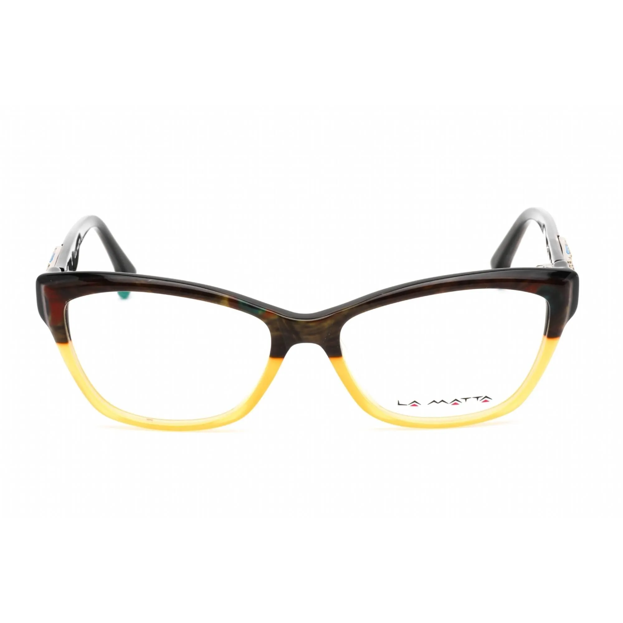 La Matta Women's Eyeglasses - Yellow/Other Plastic Cat Eye Shape Frame | LMV3154 01-09