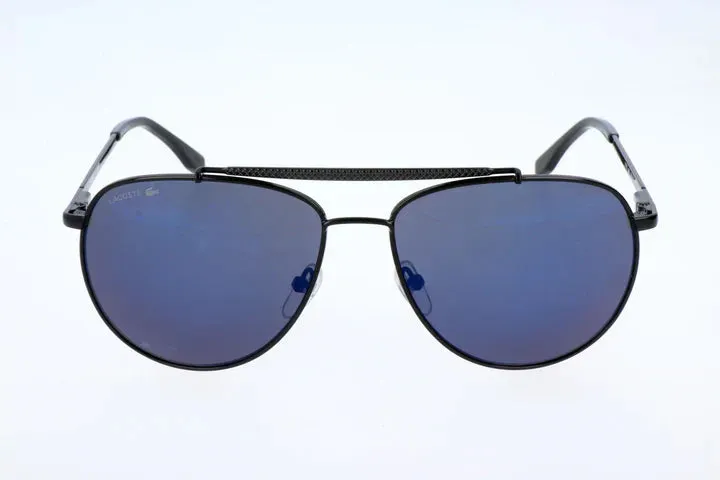 Lacoste Men's Black/Blue Aviator Sunglasses - L177S-001