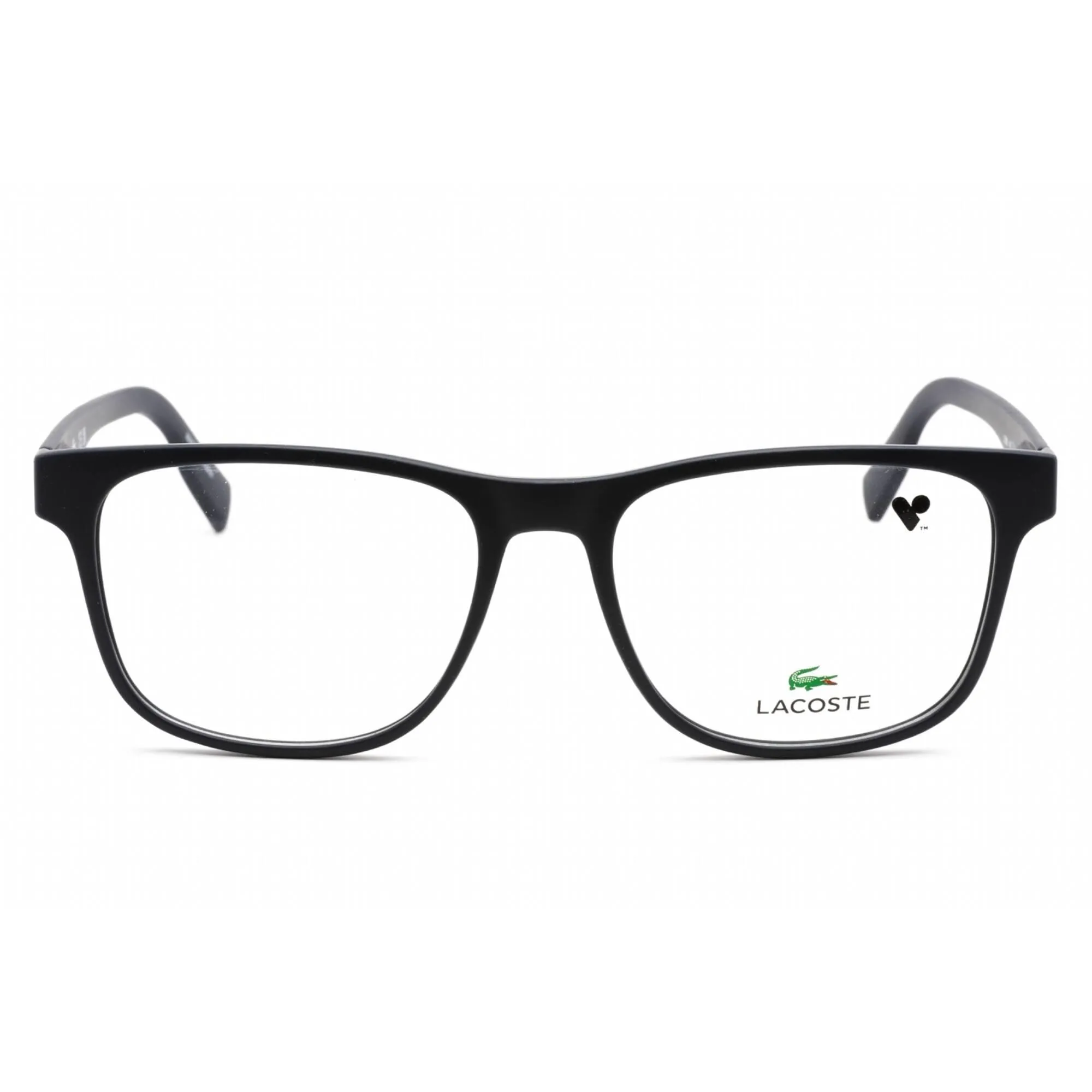 Lacoste Men's Eyeglasses - Full Rim Matte Blue Plastic Rectangular Frame | L2898 401