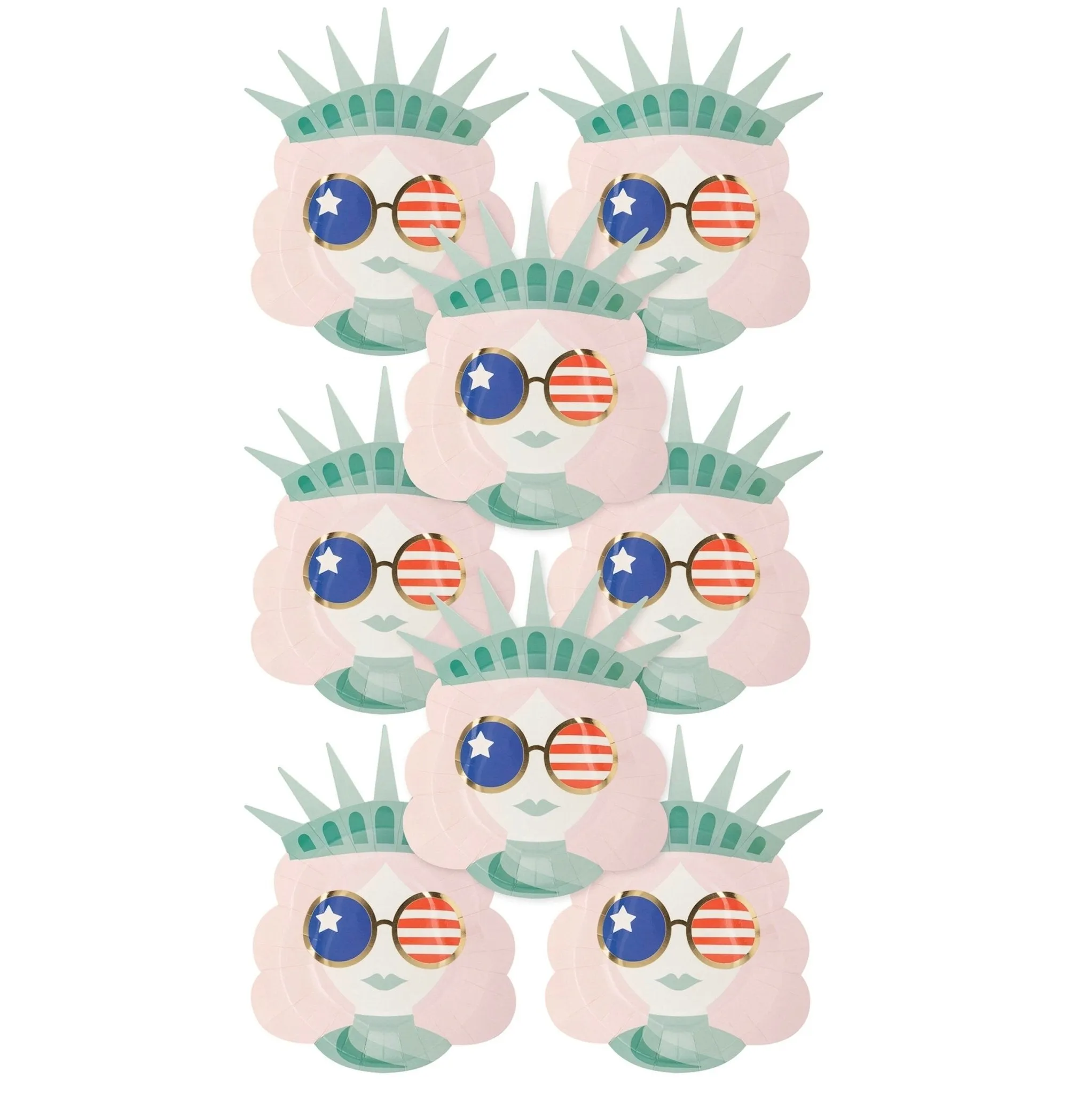 Lady Liberty Paper Plates