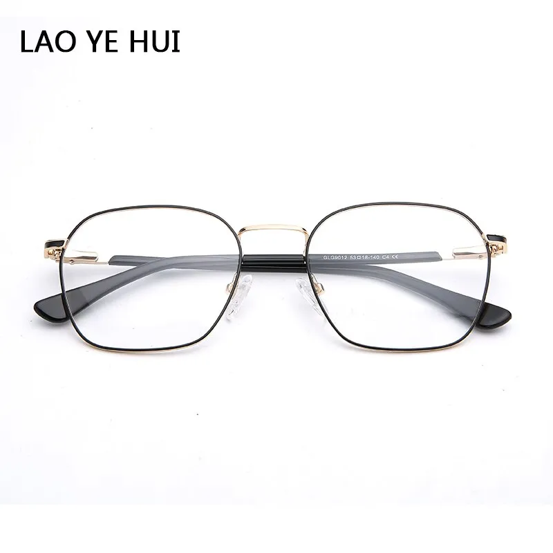 Laoyehui Unisex Eyeglasses Alloy Ultra Light Polygon Frame 9012