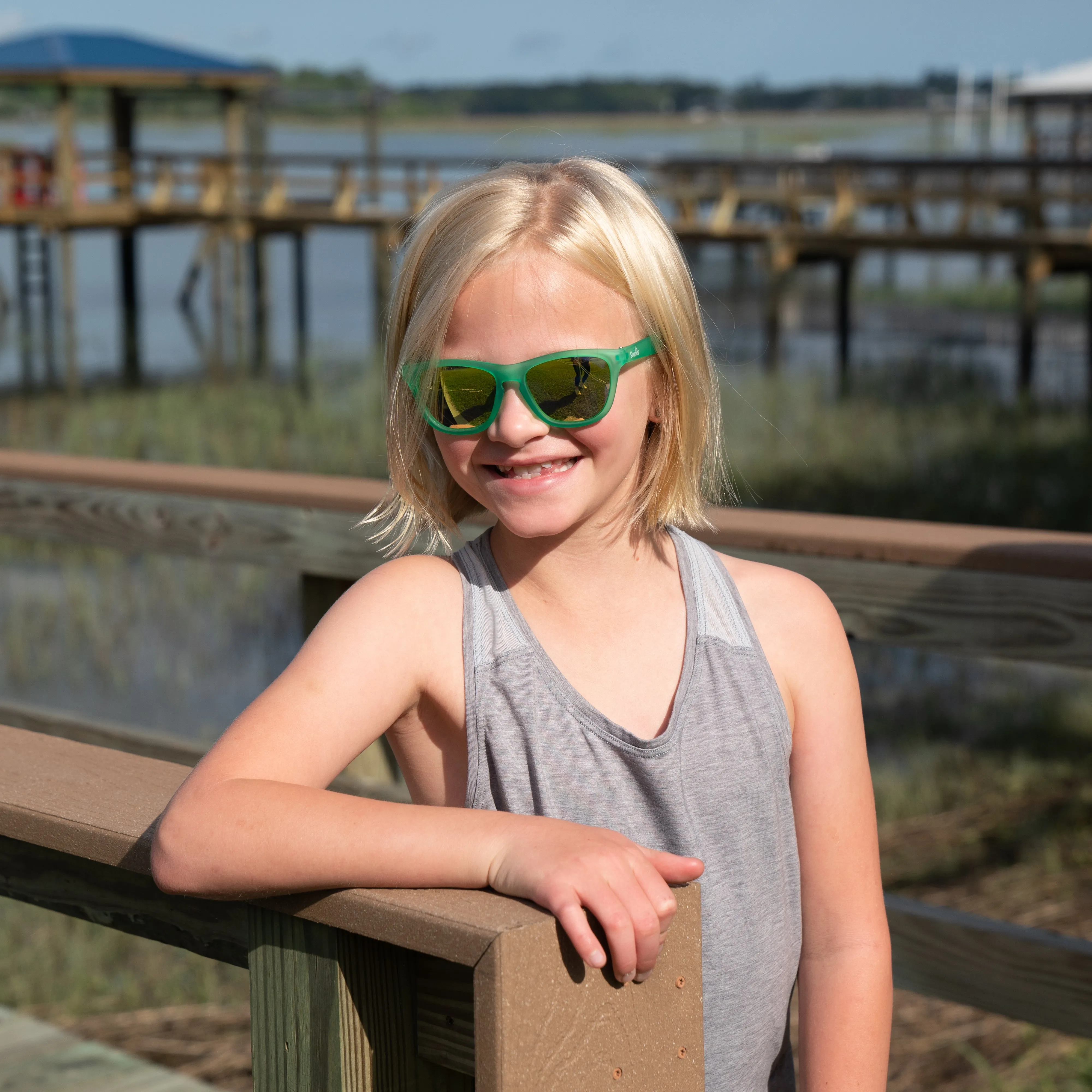 Later Gator - Green Frame Sunglasses For Kids