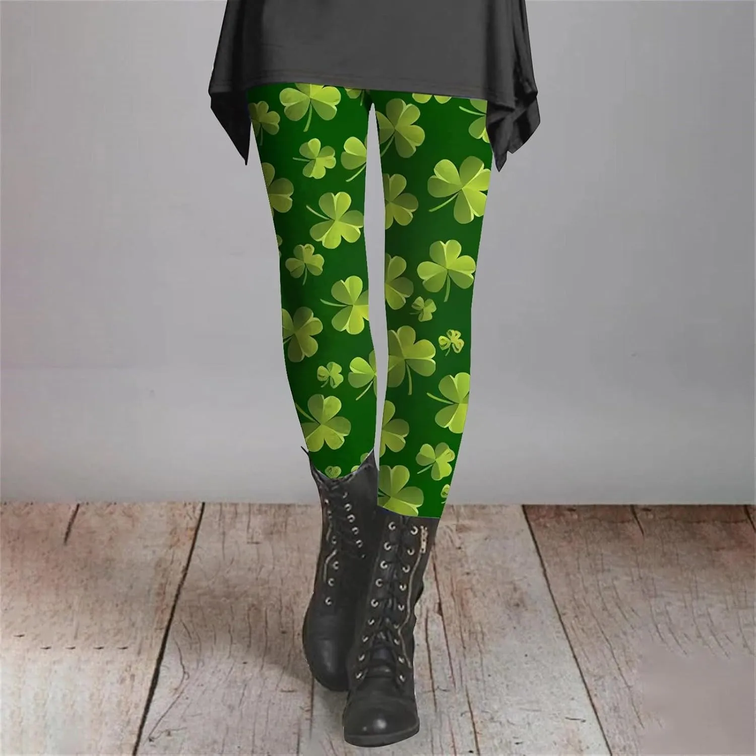 LCMTWX Womens St Patrick's Day Costume St. Patricks Day Print High Waist Yoga Pants for Women's Workout Clothes for Fold