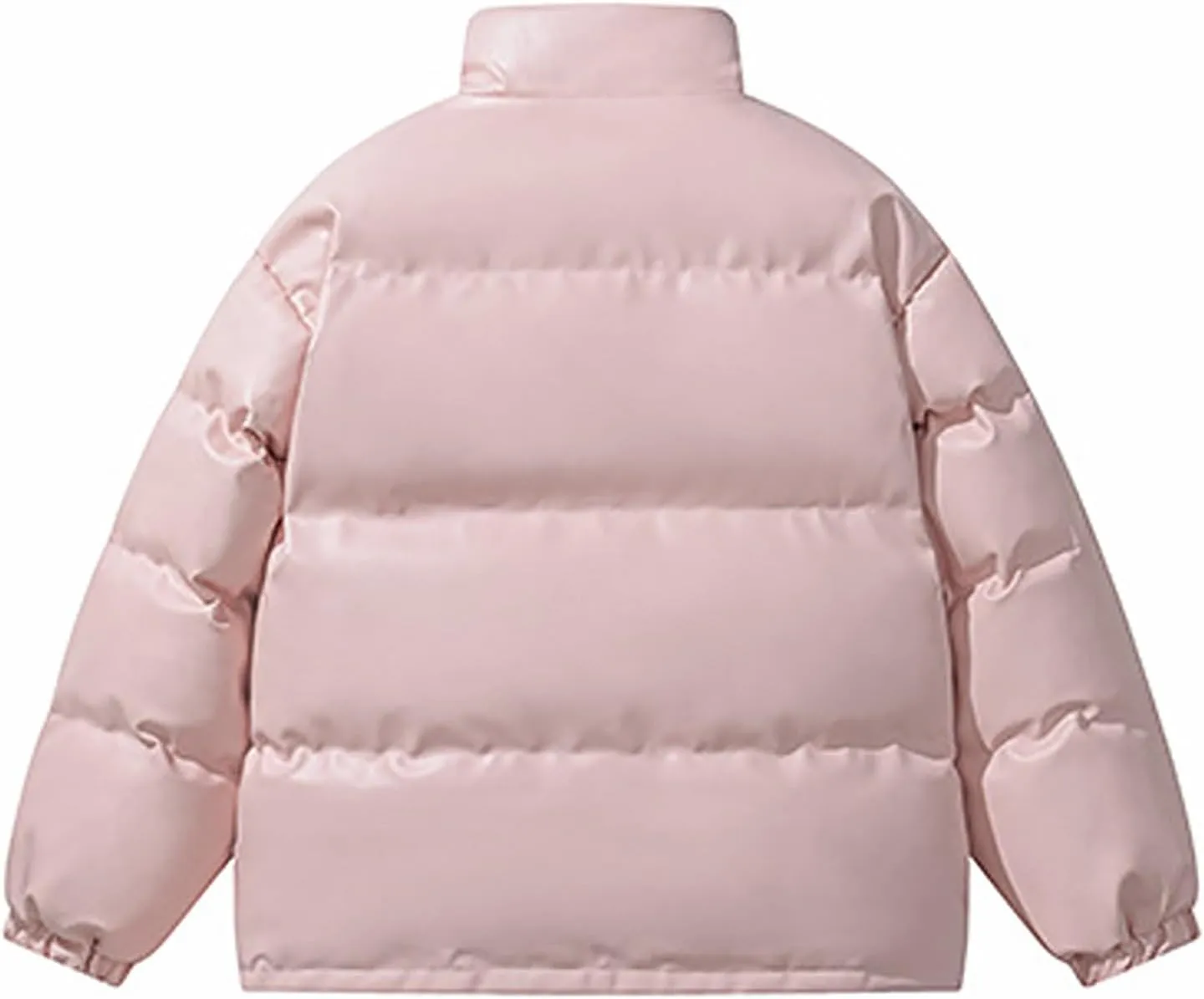 lcziwo Mens Oversized Winter Puffer Jacket Warm Insulated Full Zip Stand Collar Quilted Coat Waterproof Outdoor Jackets