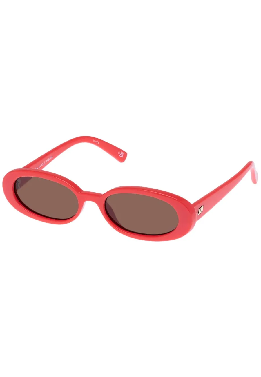 Le Specs Outta Love Electric Orange