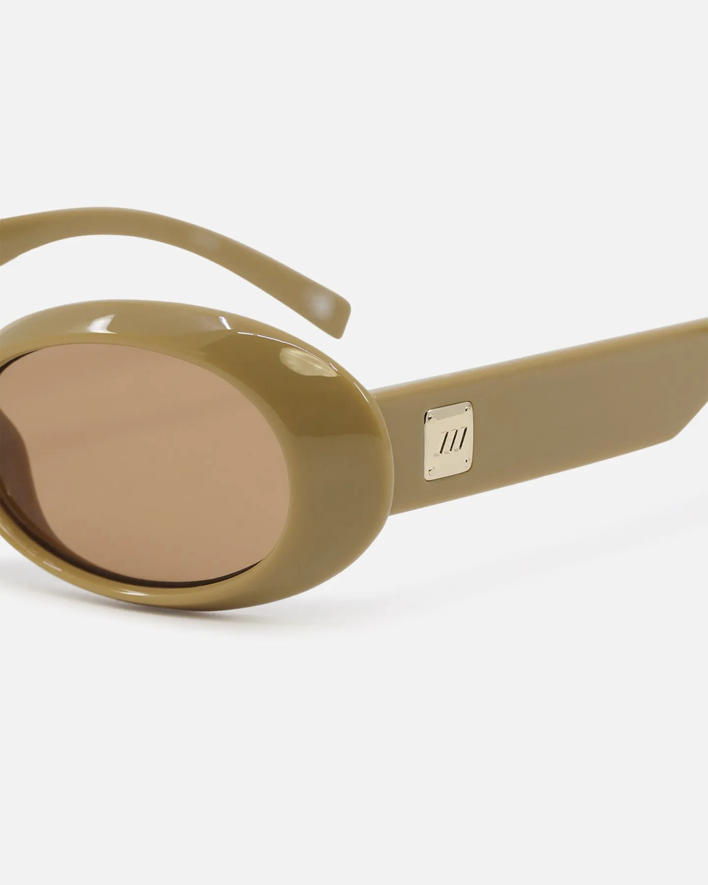 Le Specs Work It Sunglasses Taupe