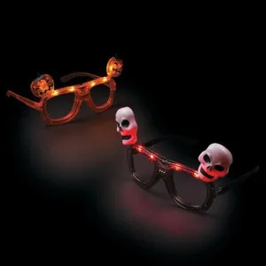 LED Halloween Light-Up Glasses - Assorted