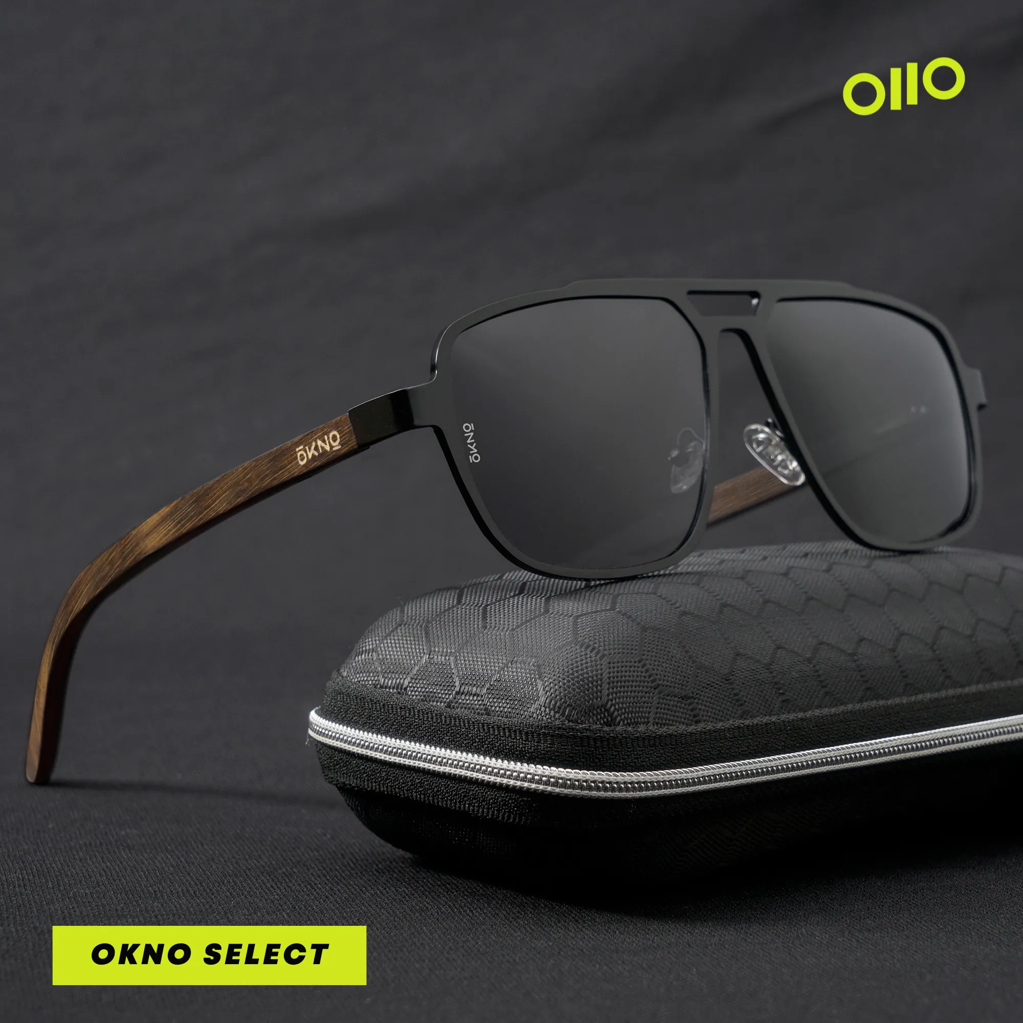 Legend Wood Black Power Sunglasses