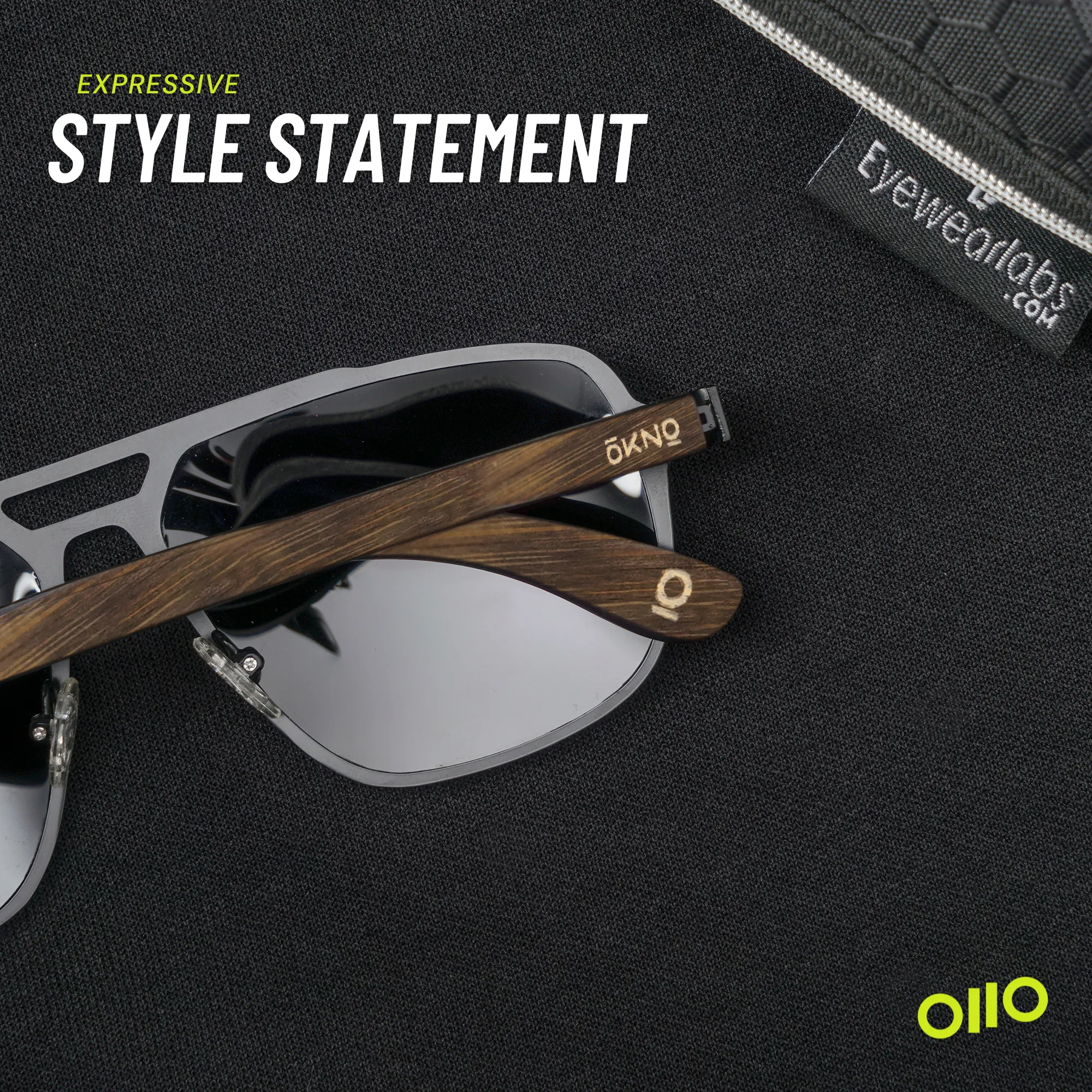 Legend Wood Black Power Sunglasses