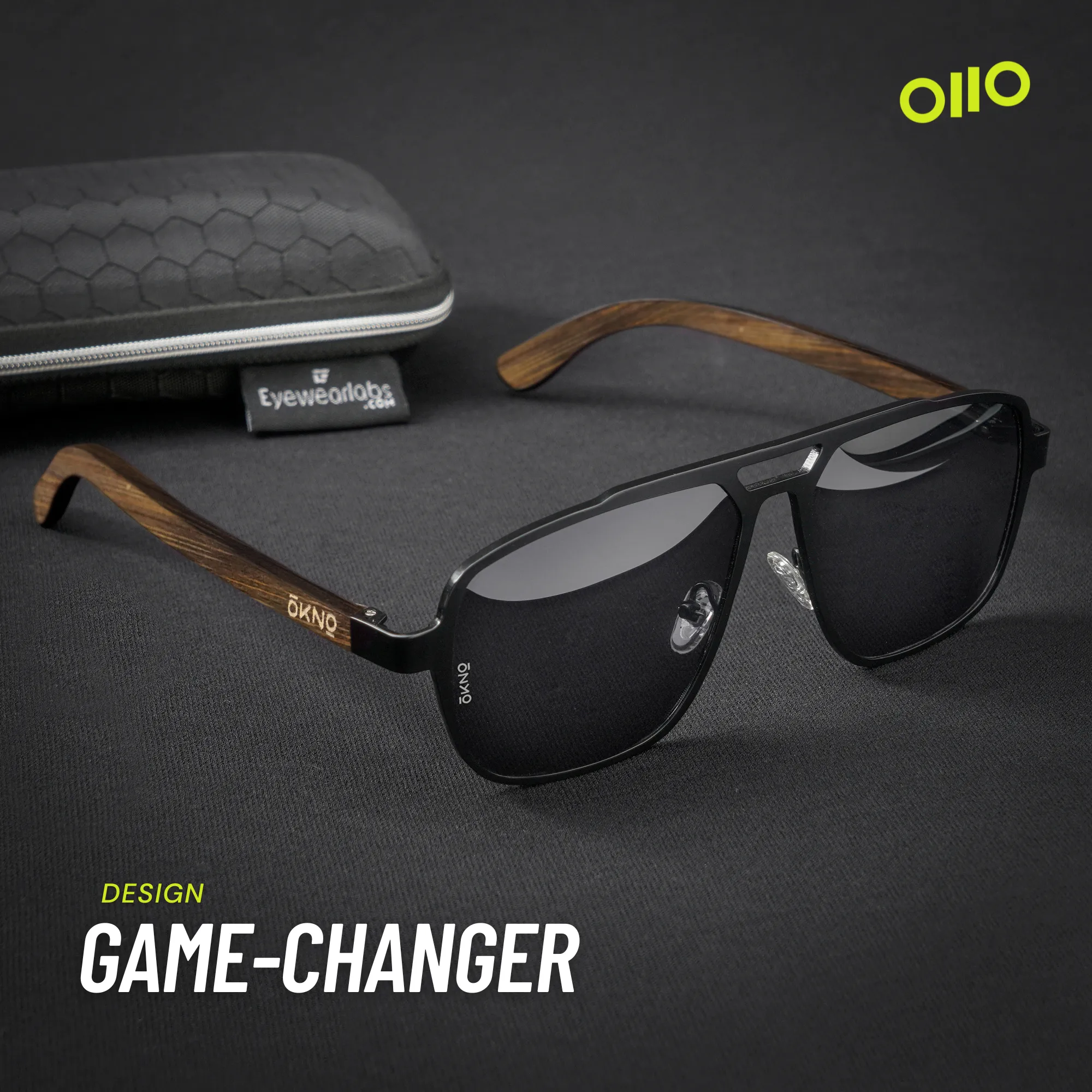 Legend Wood Black Power Sunglasses