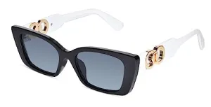 LensKandy Black Cateye Sunglasses for Women 100% UV Protection Designer frame | 22028