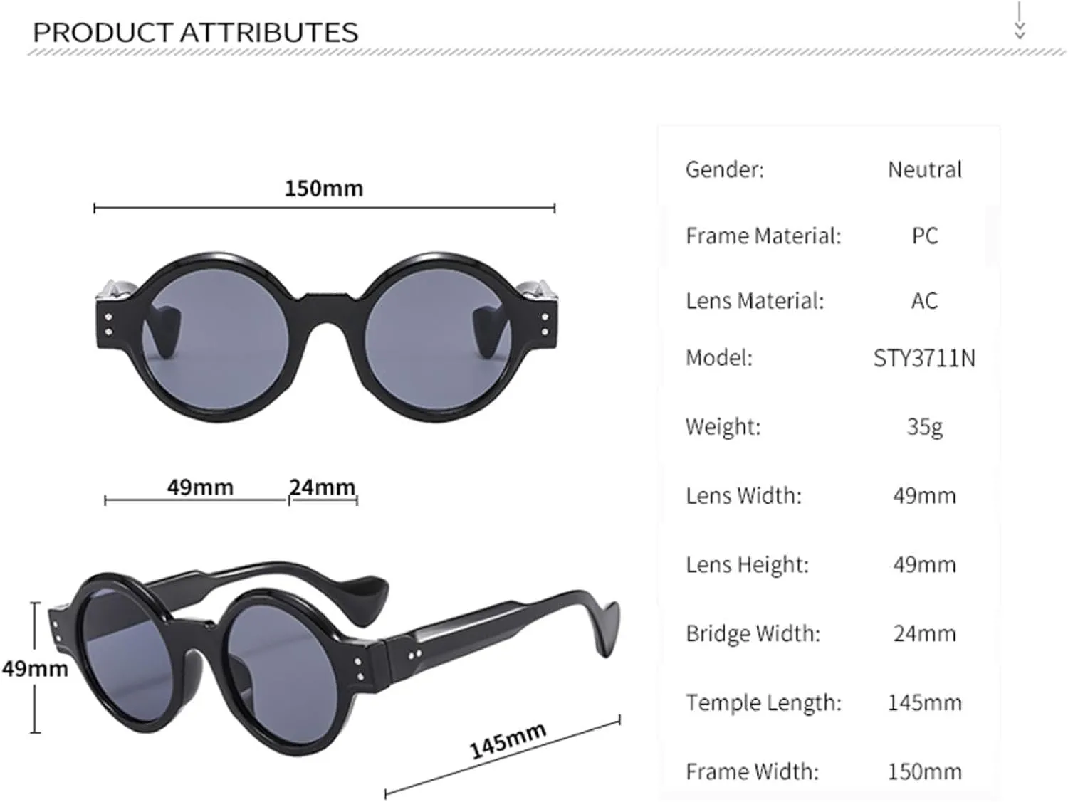 Leopard Round Sunglasses Women Rivets Circle Men Vintage Shades Uv400