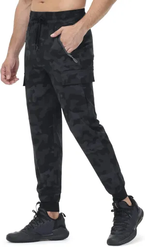 Libin Men's Lightweight Joggers Quick Dry Cargo Hiking Pants Track Running Workout Athletic Travel Golf Casual Outdoor Pants