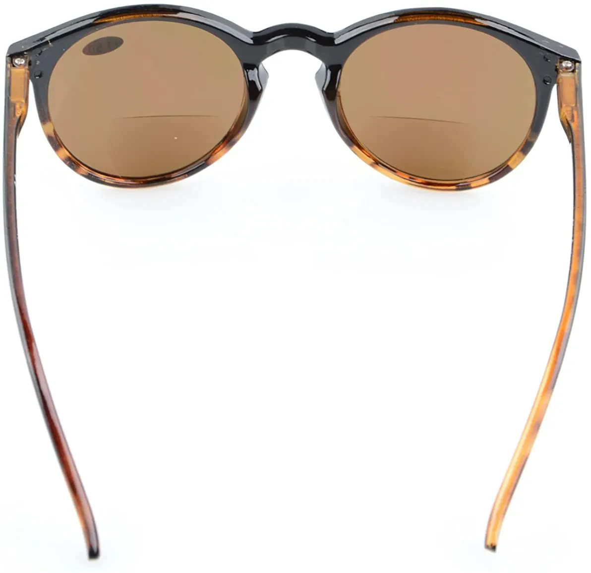 Life Paths Bifocal Black Demi Round Reading Spring Hinge Sunglasses