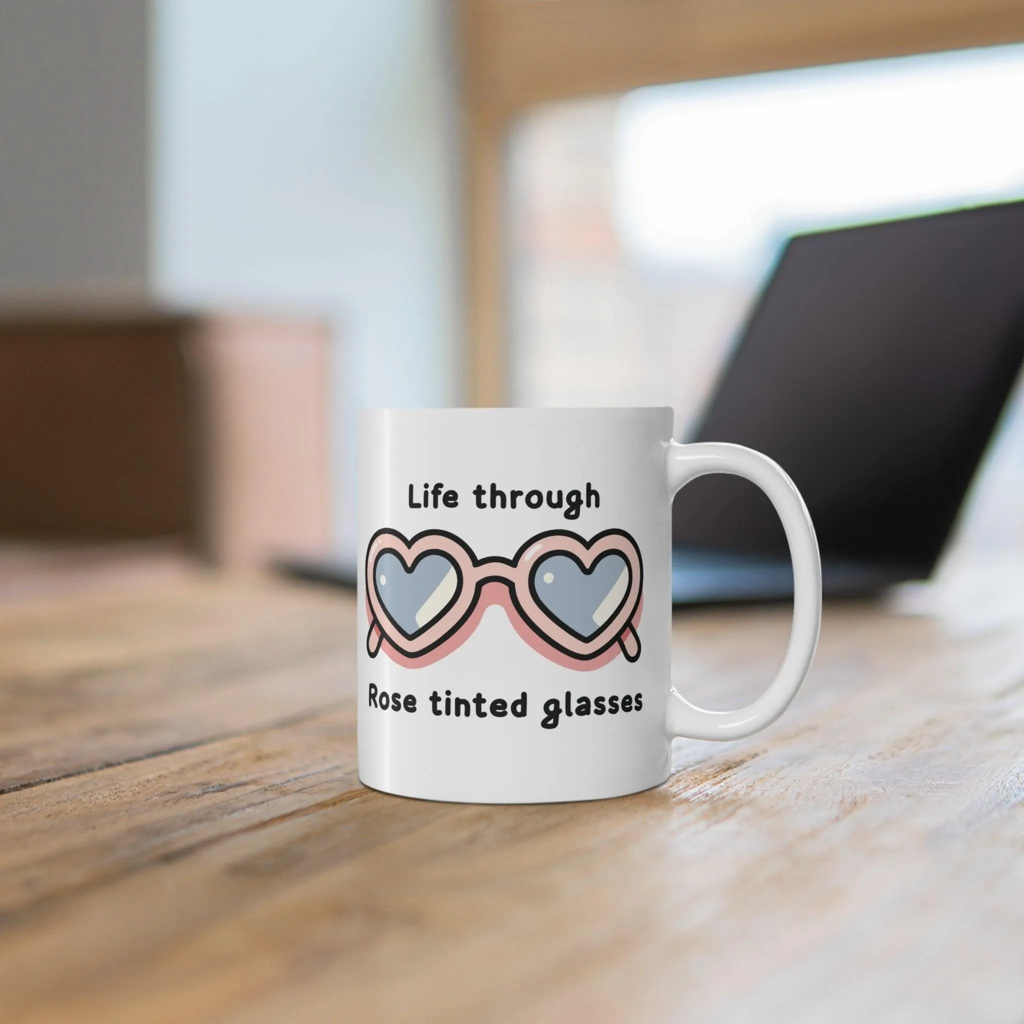 Life through rose tinted glasses Mug