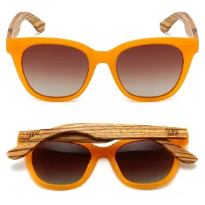 LILA GRACE BURNT ORANGE l Brown Gradient Lens l Walnut Arms