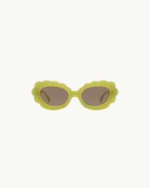 Lilah Polarized Sunglasses: Pear Green / Polarized