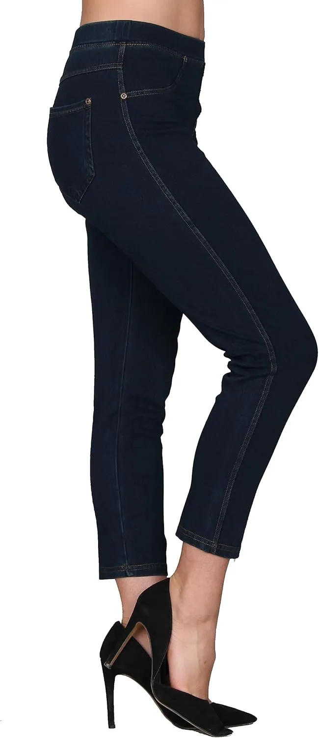 Lildy Women's Denim Jeggings, Stretchable Cotton Blend