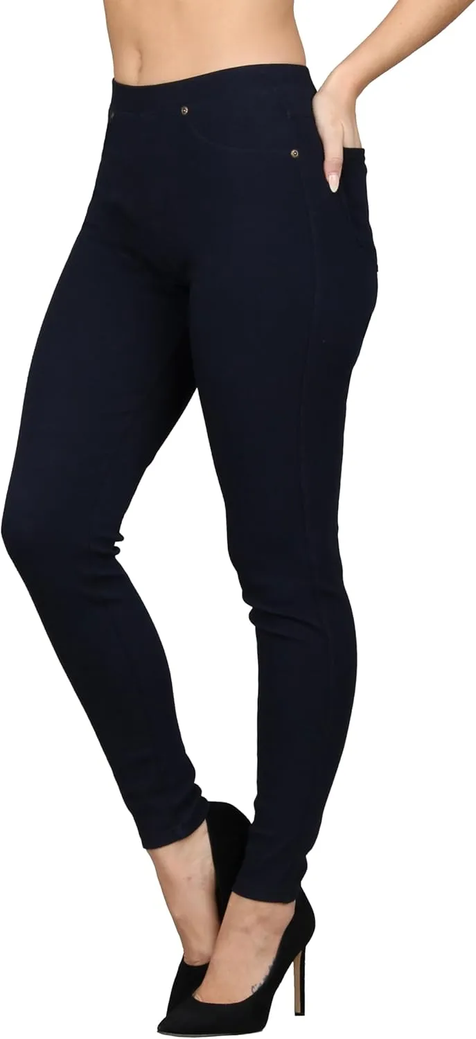 Lildy Women's Denim Jeggings, Stretchable Cotton Blend