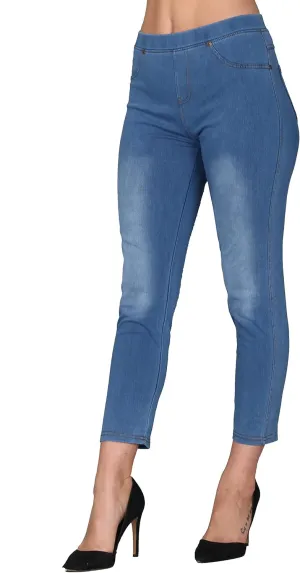 Lildy Women's Denim Jeggings, Stretchable Cotton Blend