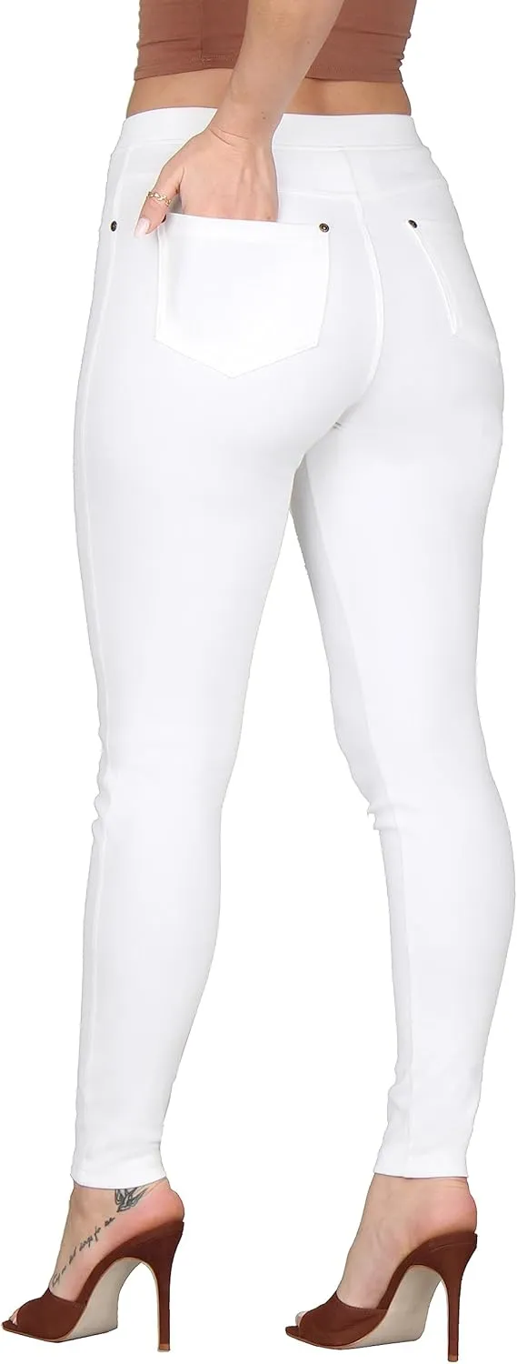 Lildy Women's Denim Jeggings, Stretchable Cotton Blend
