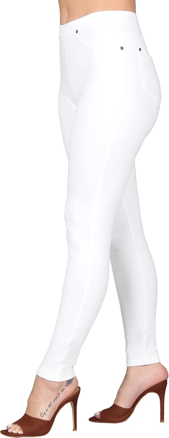 Lildy Women's Denim Jeggings, Stretchable Cotton Blend