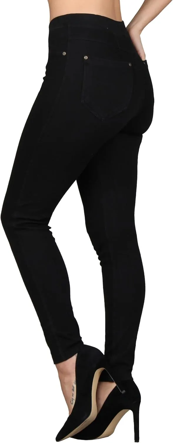 Lildy Women's Denim Jeggings, Stretchable Cotton Blend
