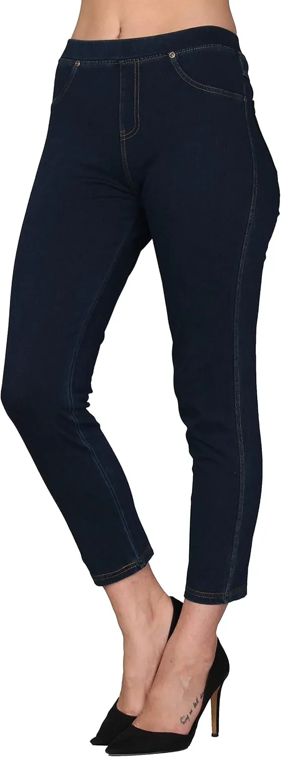 Lildy Women's Denim Jeggings, Stretchable Cotton Blend
