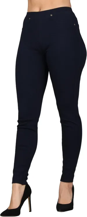 Lildy Women's Denim Jeggings, Stretchable Cotton Blend