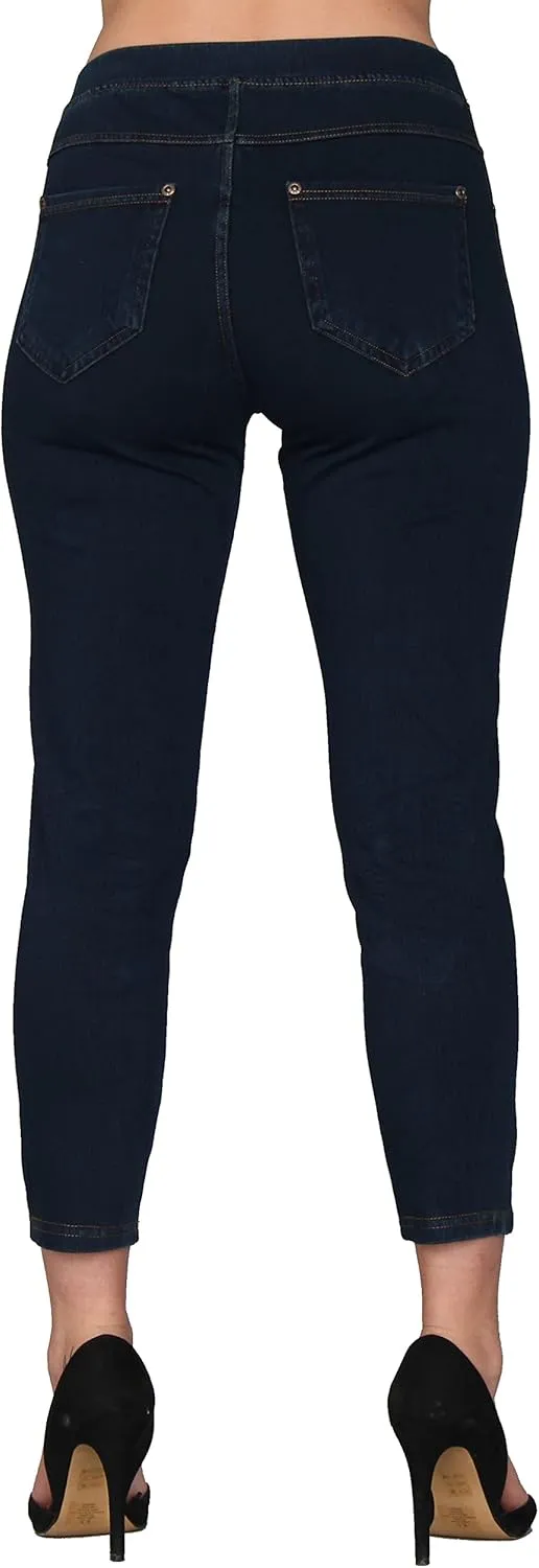 Lildy Women's Denim Jeggings, Stretchable Cotton Blend