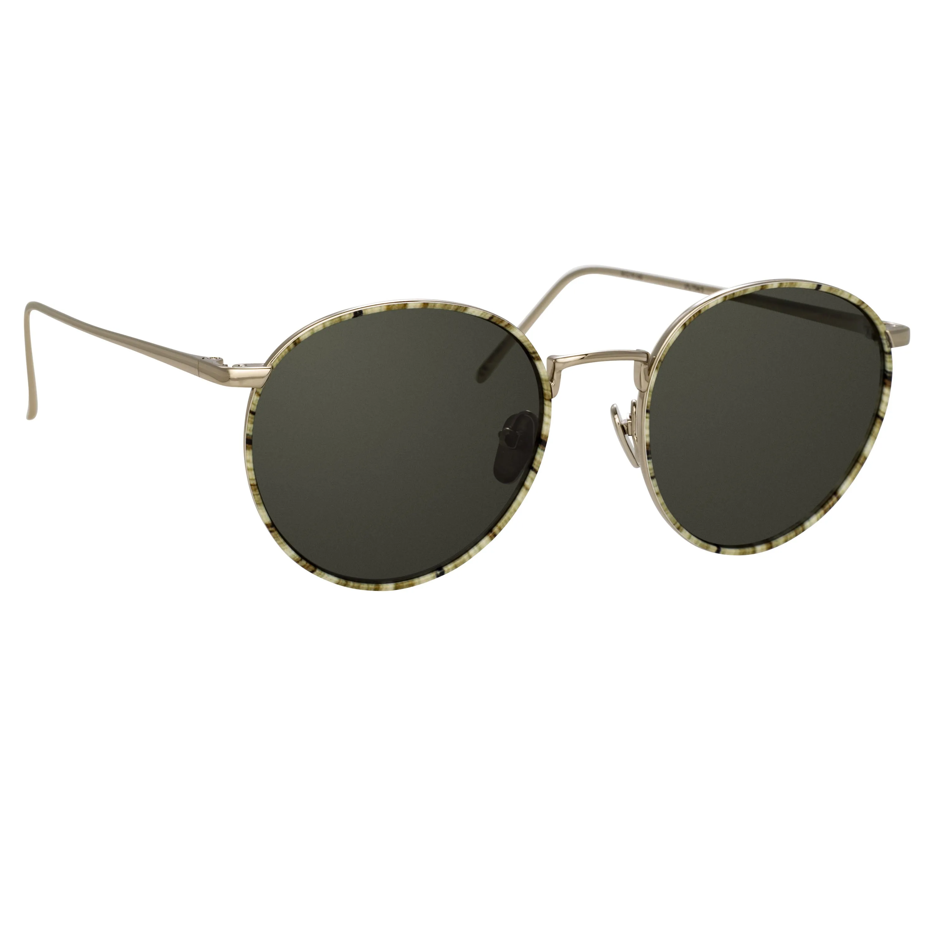 Linda Farrow Aarons C5 Oval Sunglasses