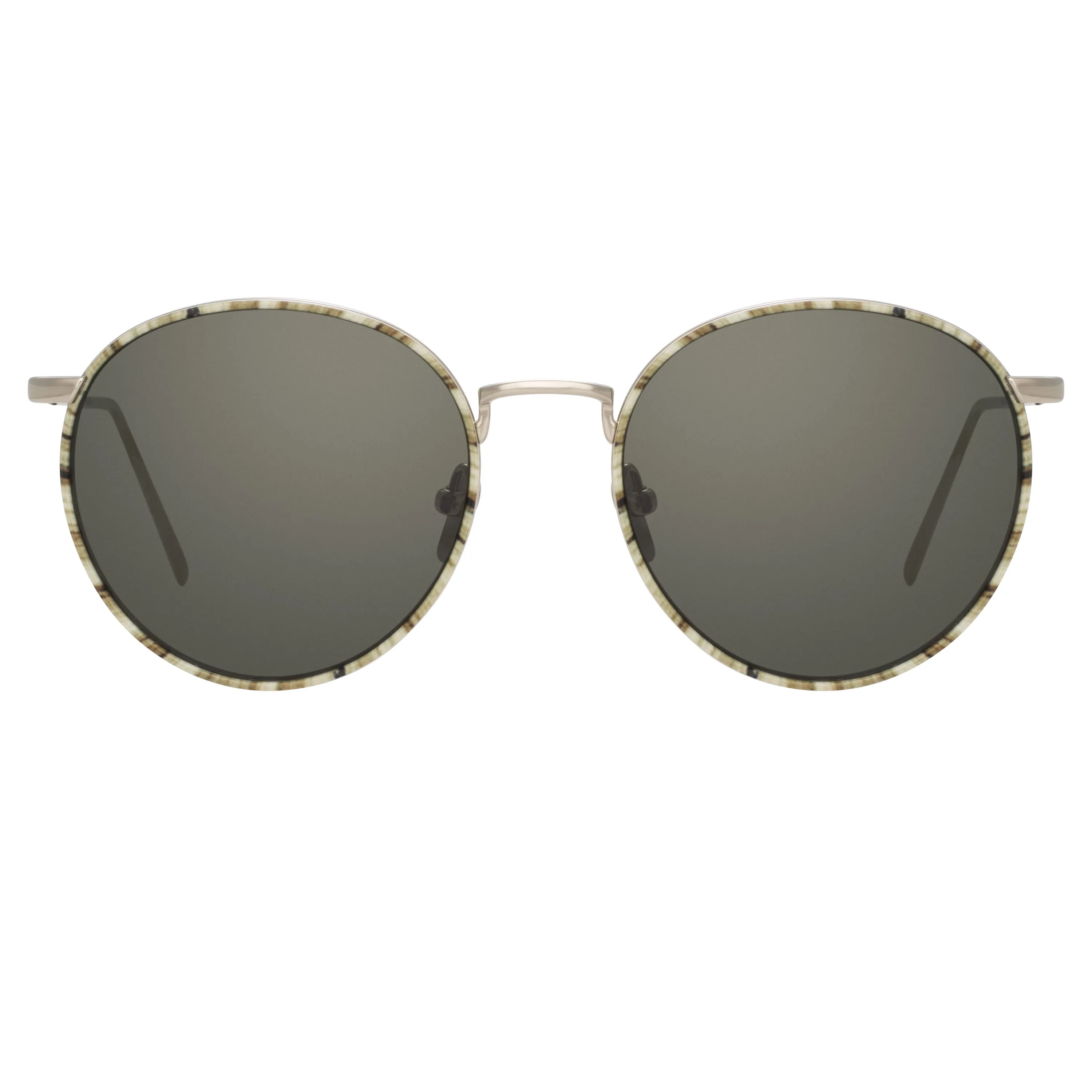 Linda Farrow Aarons C5 Oval Sunglasses