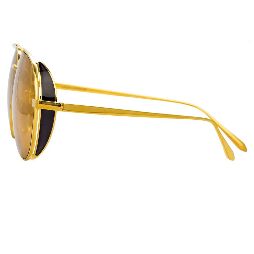 Linda Farrow Elgin C2 Aviator Sunglasses