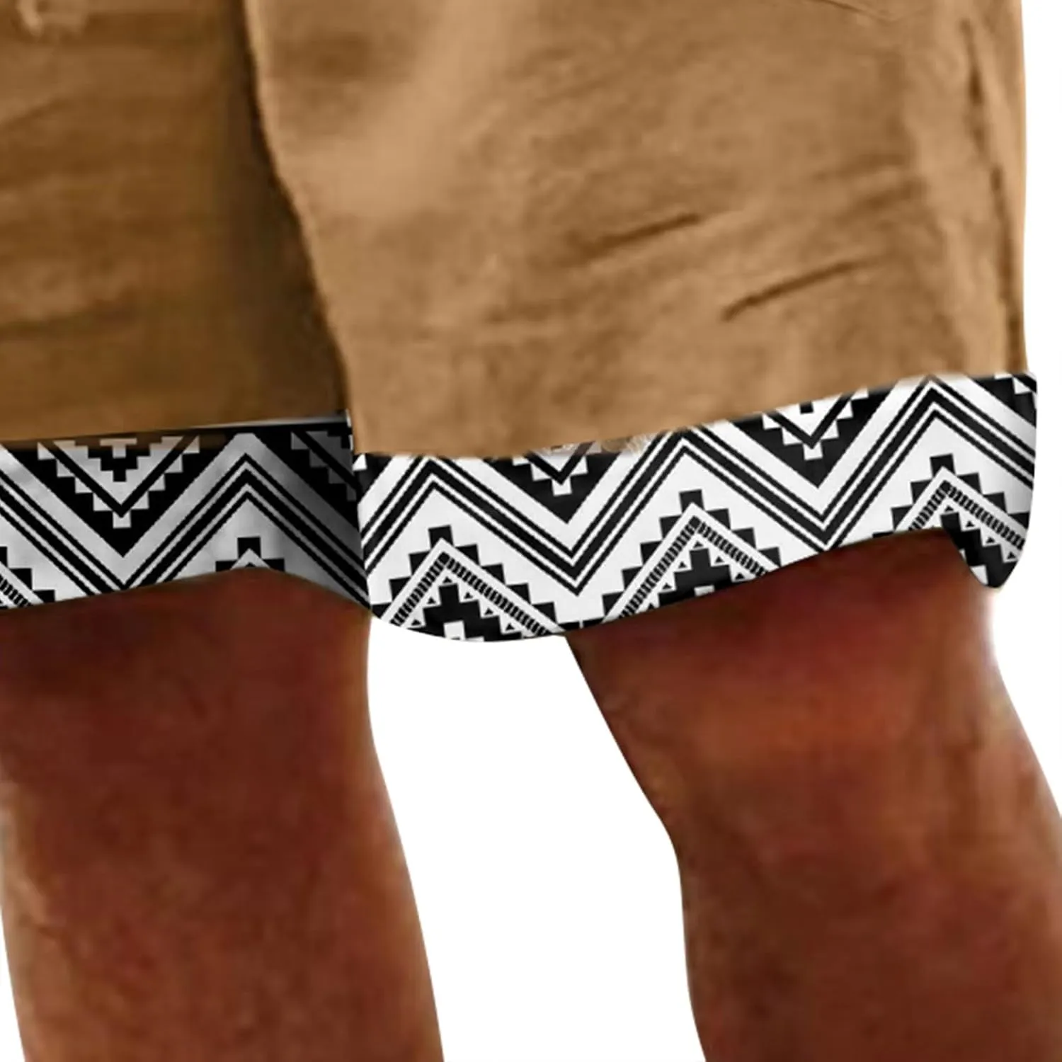 Linen Shorts for Men Loose 3/4 Shorts Drawstring Elastic Waist Baggy Wide Leg Casual Beach Yoga Trousers Men Shorts