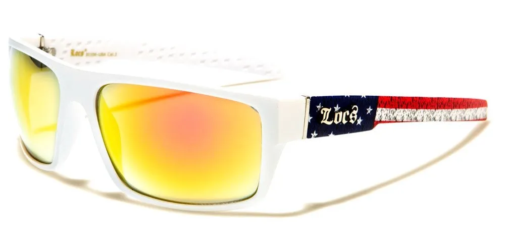 LOCS USA FLAG PRINT SUNGLASSES