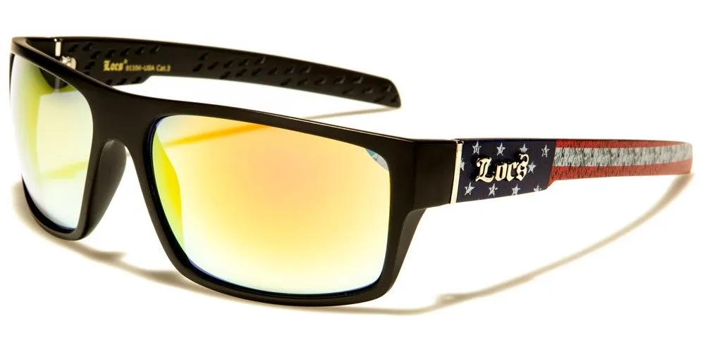 LOCS USA FLAG PRINT SUNGLASSES