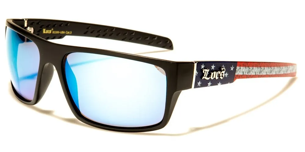 LOCS USA FLAG PRINT SUNGLASSES