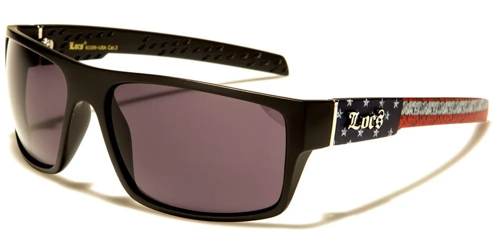LOCS USA FLAG PRINT SUNGLASSES