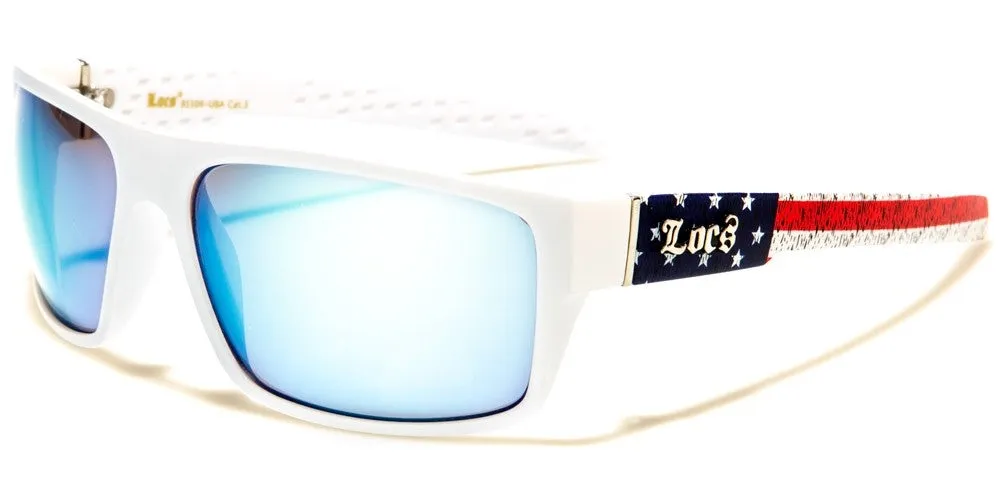 LOCS USA FLAG PRINT SUNGLASSES