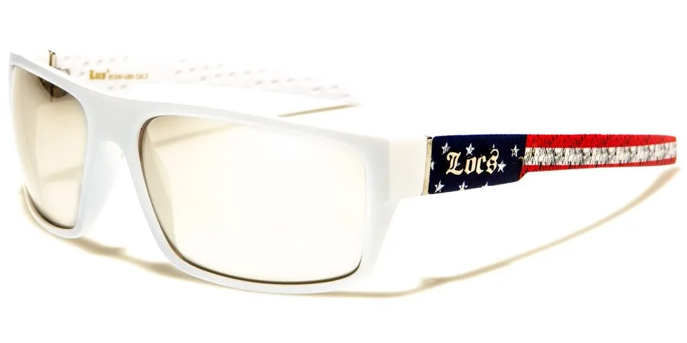 LOCS USA FLAG PRINT SUNGLASSES